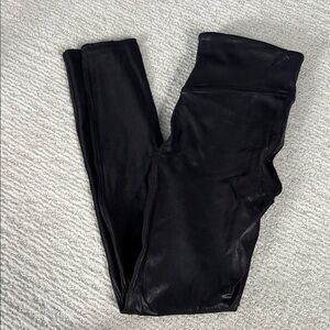 SPANX Black Shiny Leggings